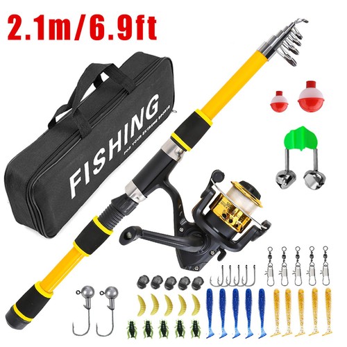 Telescopic fishing rod reel - fishing,