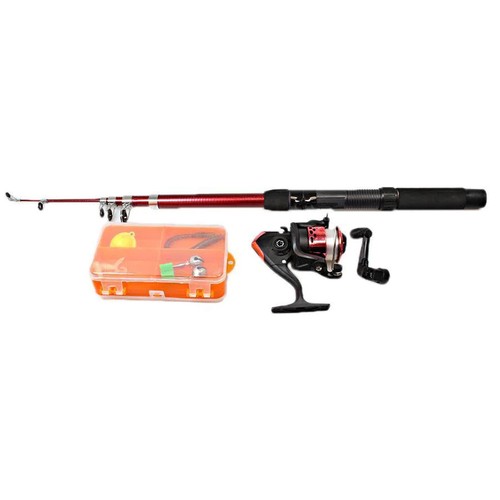 Telescopic fishing rod with - fishing,