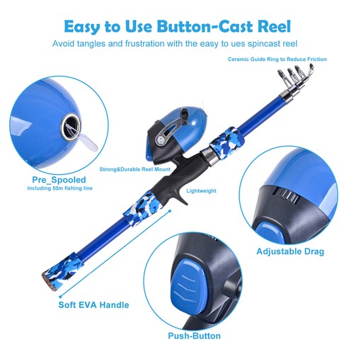Kids fishing rod and - rod,