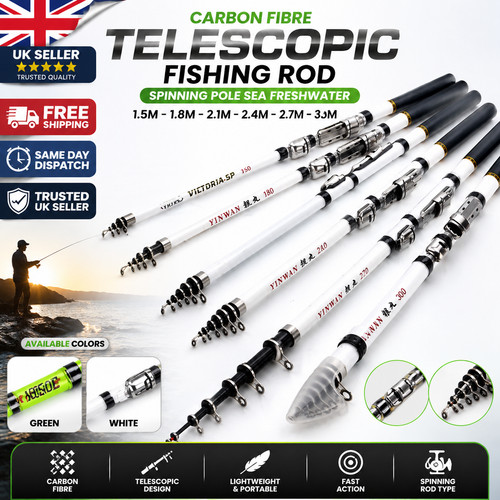 Carbon fibre telescopic - carbon,