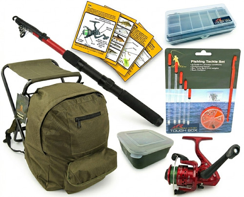 Complete beginner fishing kit - complete,
