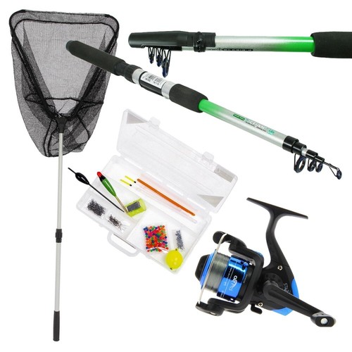 Telescopic fishing rod reel - &,