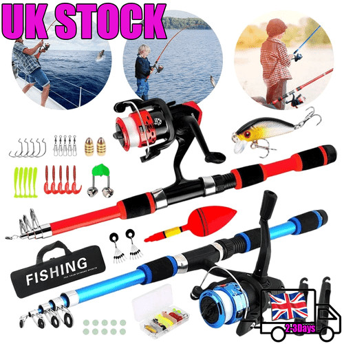 Fishing pole set telescopic - set,