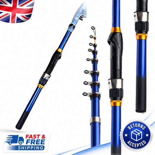 Telescopic fishing rod pole - telescopic,