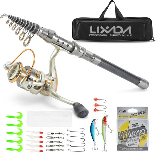 Lixada telescopic fishing - fishing, rod
