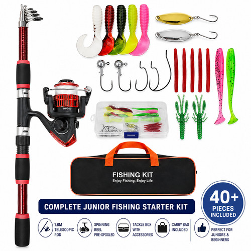 Kids fishing rod - reel, set